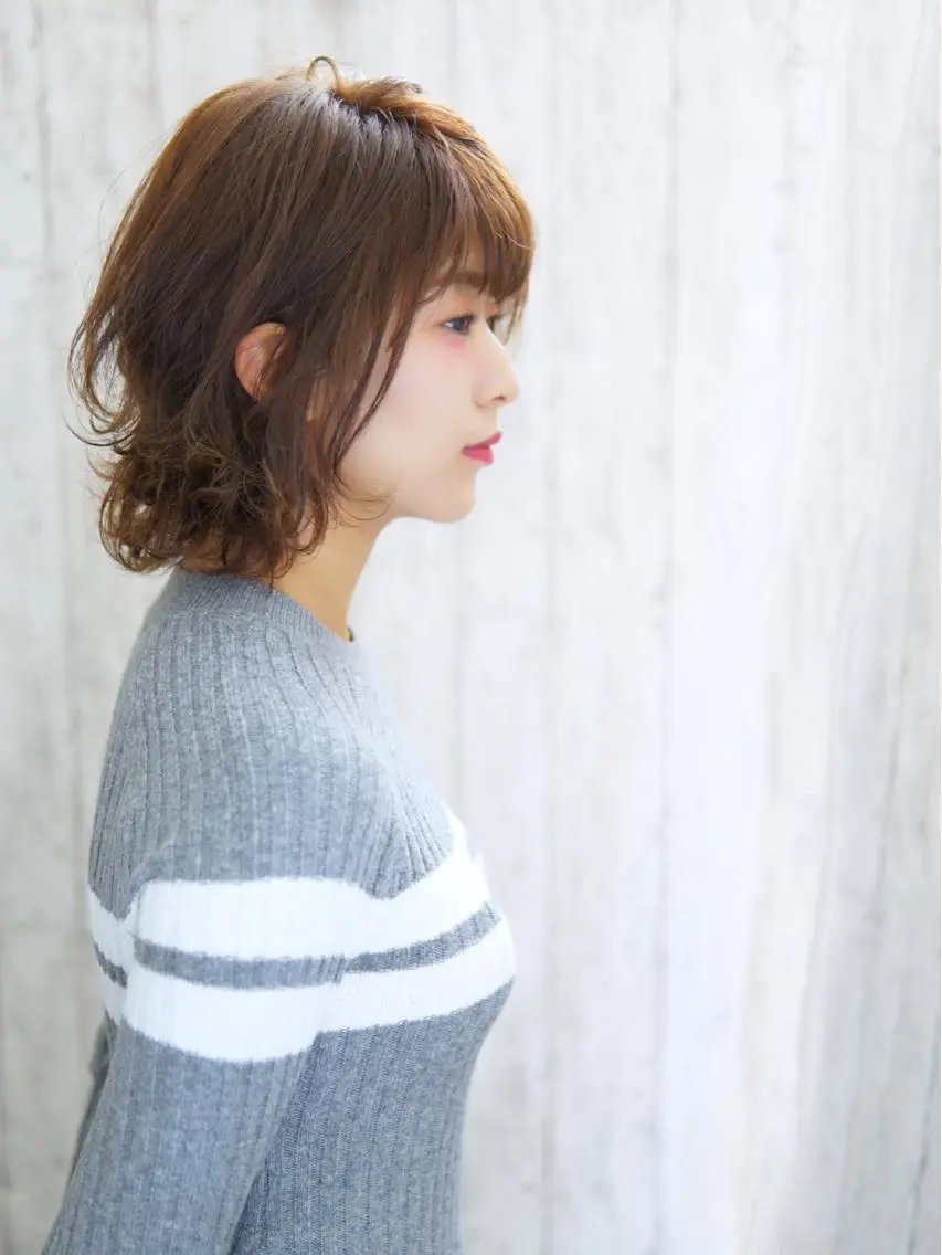 ミディアム カラー パーマ ヘアアレンジ キッズ ネイル マツエク・マツパ ミディアムネイル 永野 良一のヘアスタイル