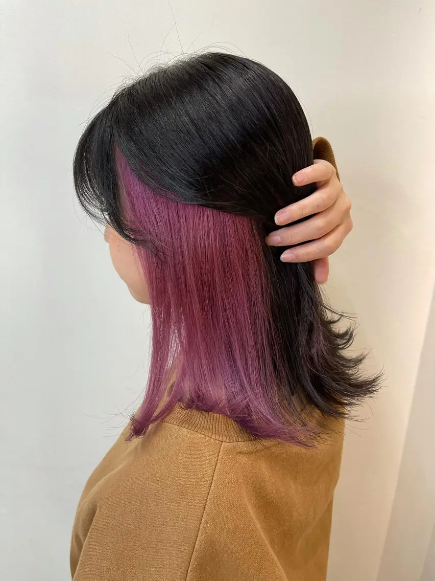 ミディアム カラー ブリーチ 西村 和樹のヘアスタイル