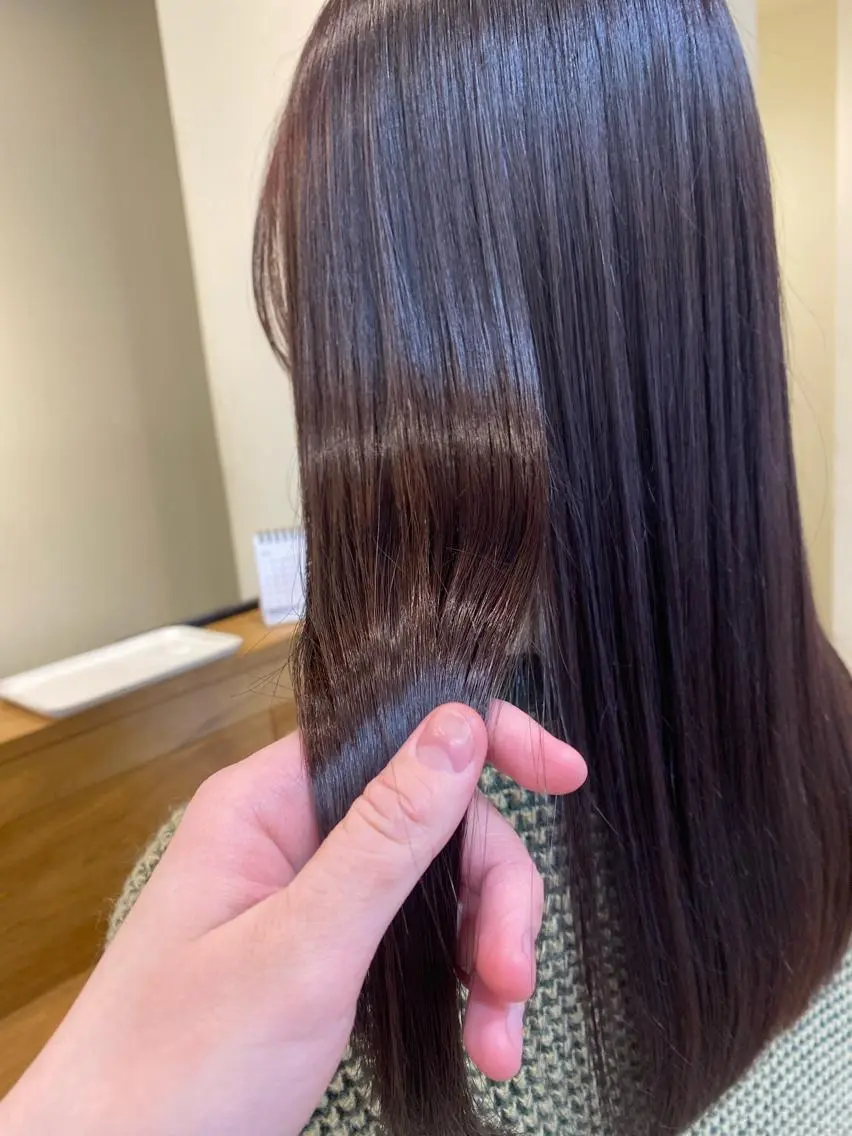 ロング カラー メンズ マツエク・マツパ アイブロウ パープルカラー 眉カラー トリートメント 酸熱トリートメント 奈良 彩華のヘアスタイル