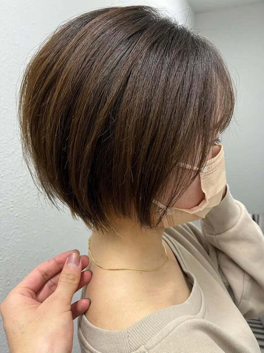 ショート レイヤー×透明感 Tatsuya💫のヘアスタイル