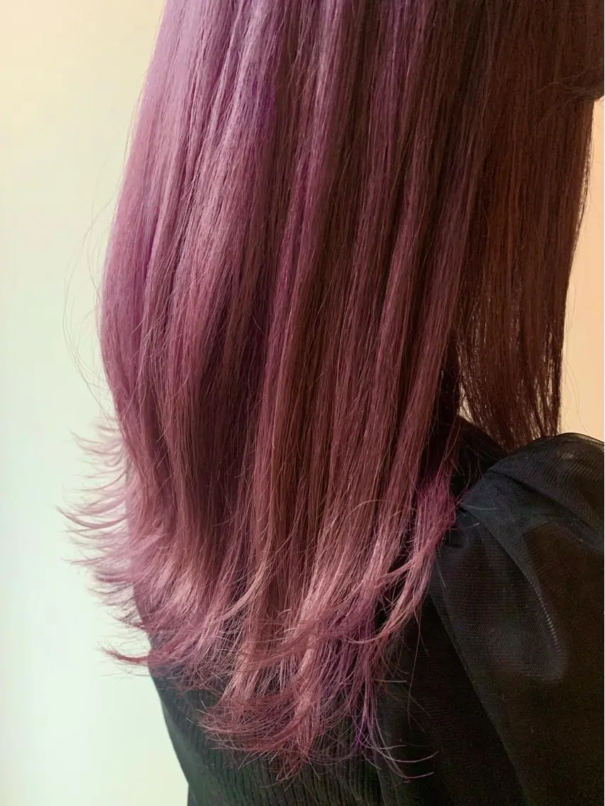 ロング ヘアカラー トリートメント ︎︎🧸 ユリ ︎︎🧸のヘアスタイル