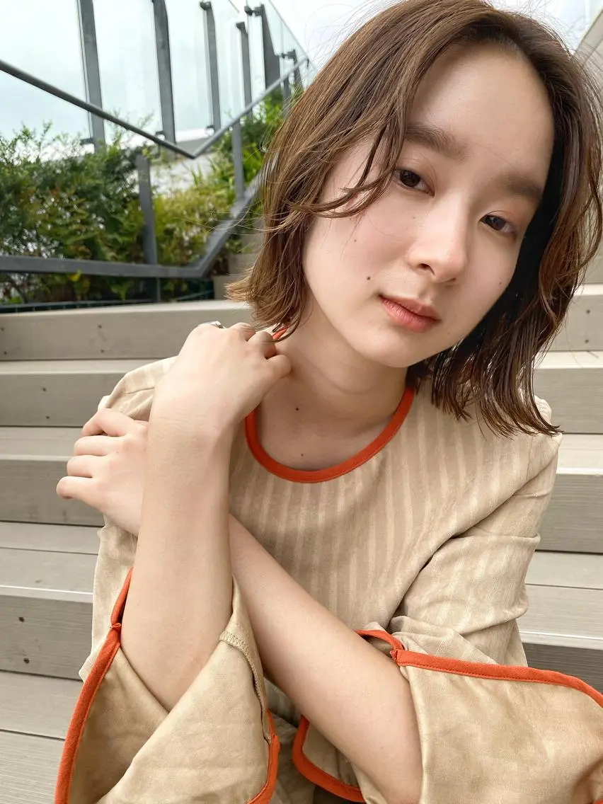 ショート カラー ベージュカラー ボブ カット ヘアカラー トリートメント 🉐メンズヘア特化 men's/ケンイチのヘアスタイル