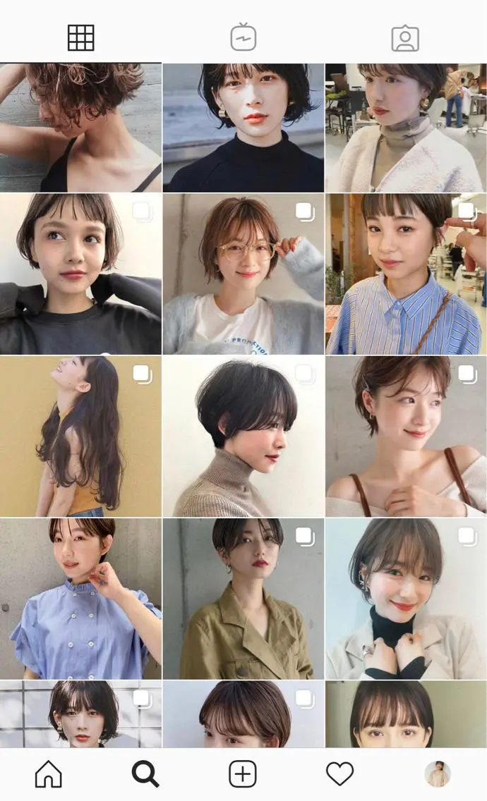 ショート 梅田 千亜希のヘアスタイル