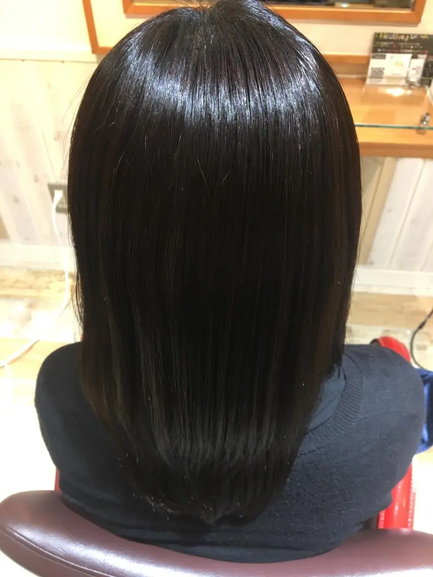 ロング カラー パーマ 縮毛矯正 代表🎀 ふわモテ愛 され髪🩷yumiのヘアスタイル