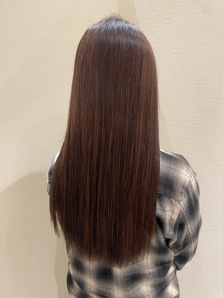 ロング カラー ヘアカラー トリートメント 🚀MOEKA ᵕ̈ ハイトーン💫のヘアスタイル