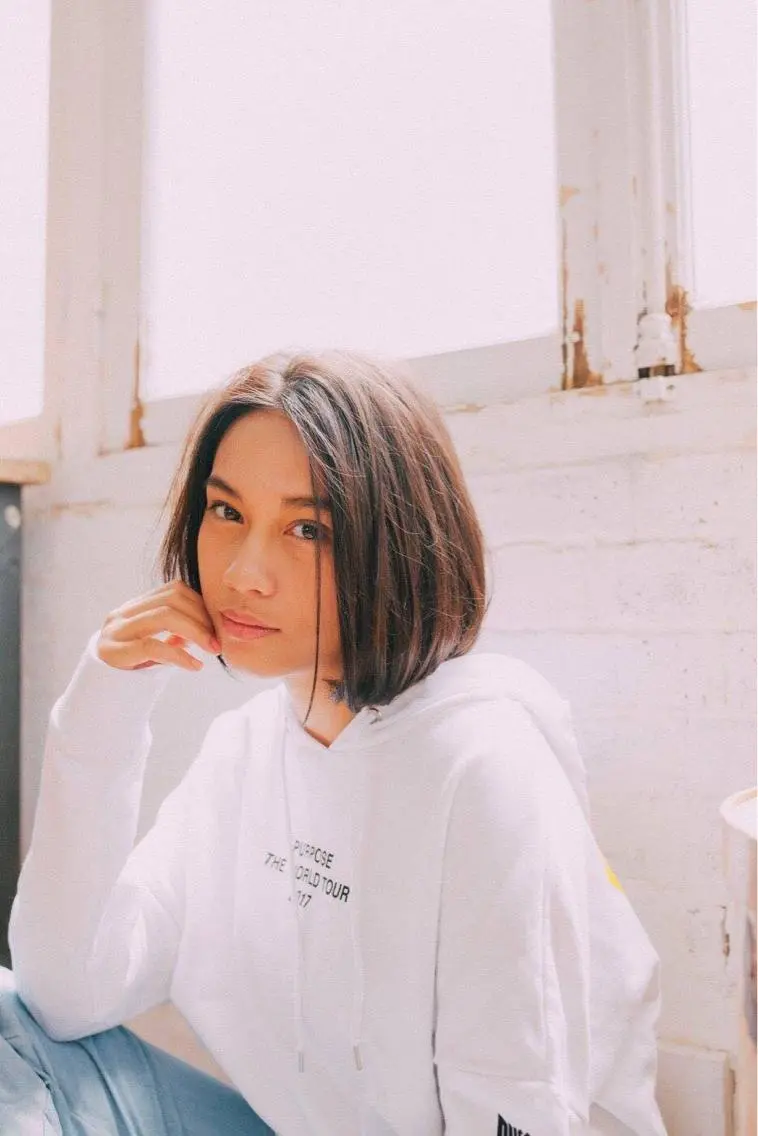 ミディアム ボブ 佐藤 香織のヘアスタイル