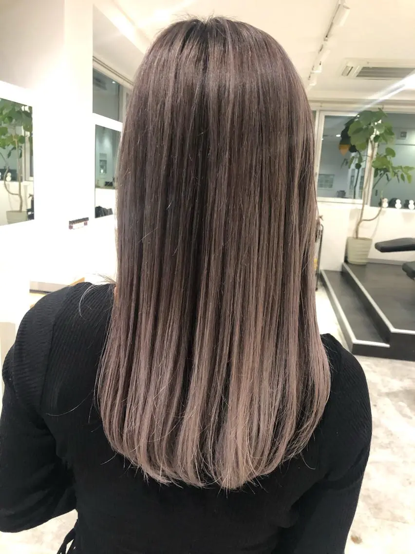 ミディアム カラー バレイヤージュ レイヤーカット ヘアカラー JILBLAN京都 ショート/ハイライトのヘアスタイル