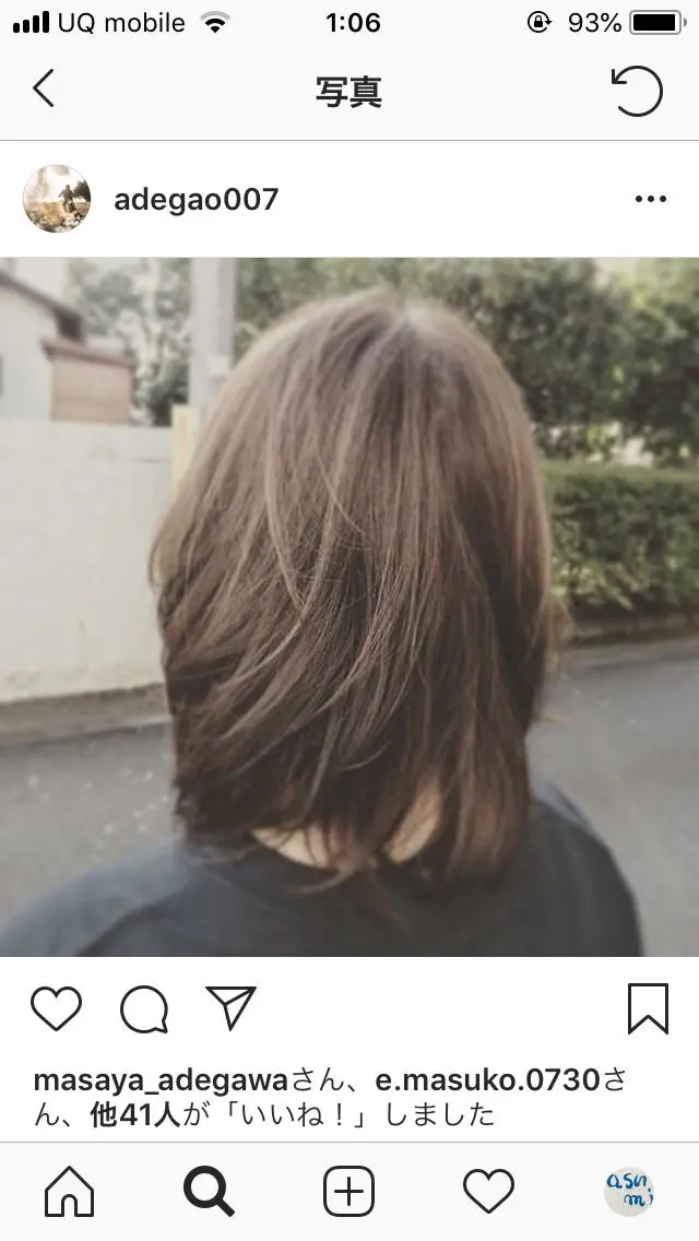 ミディアム 阿出川 雅也のヘアスタイル
