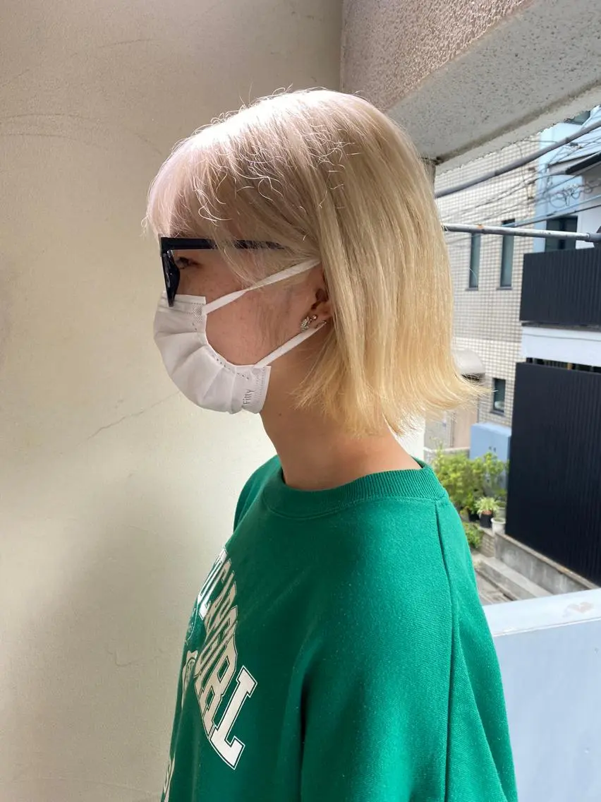 ミディアム カラー ヘアカラー ブリーチなしベージュ カラー✨Takeのヘアスタイル