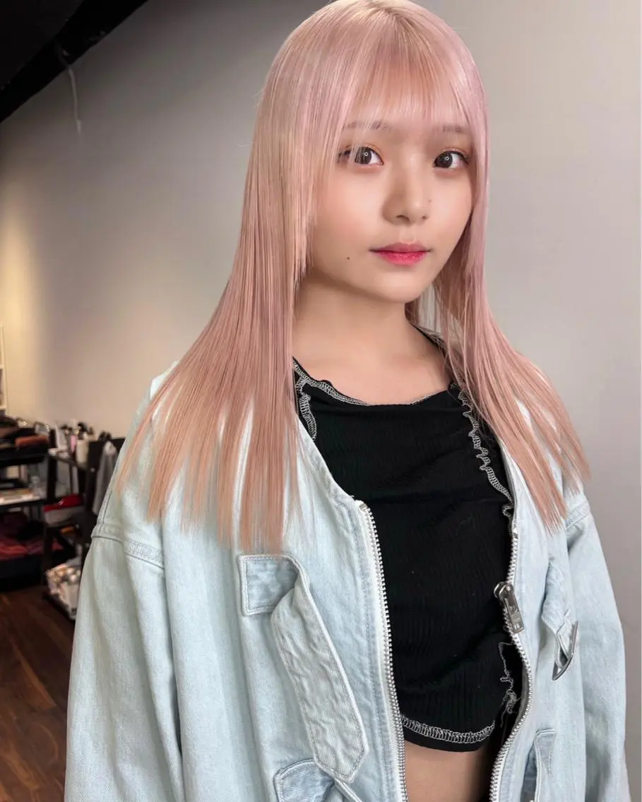セミロング カラー ブリーチ ケアブリーチ デザインカラー ダブルカラー ハイトーンカラー 🧡色落ちまで2度 楽しめる🧡ヨシキのヘアスタイル
