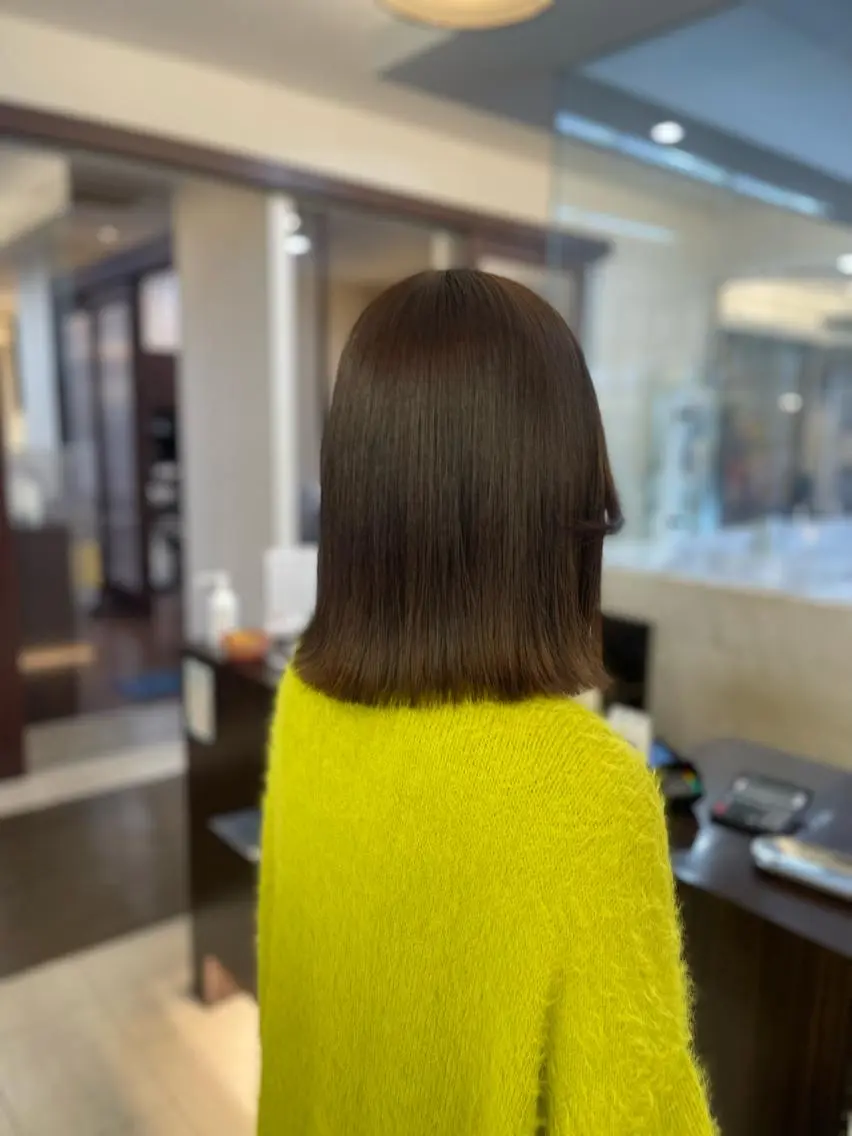 ミディアム カット ヘアカラー トリートメント 千葉 たかしのヘアスタイル
