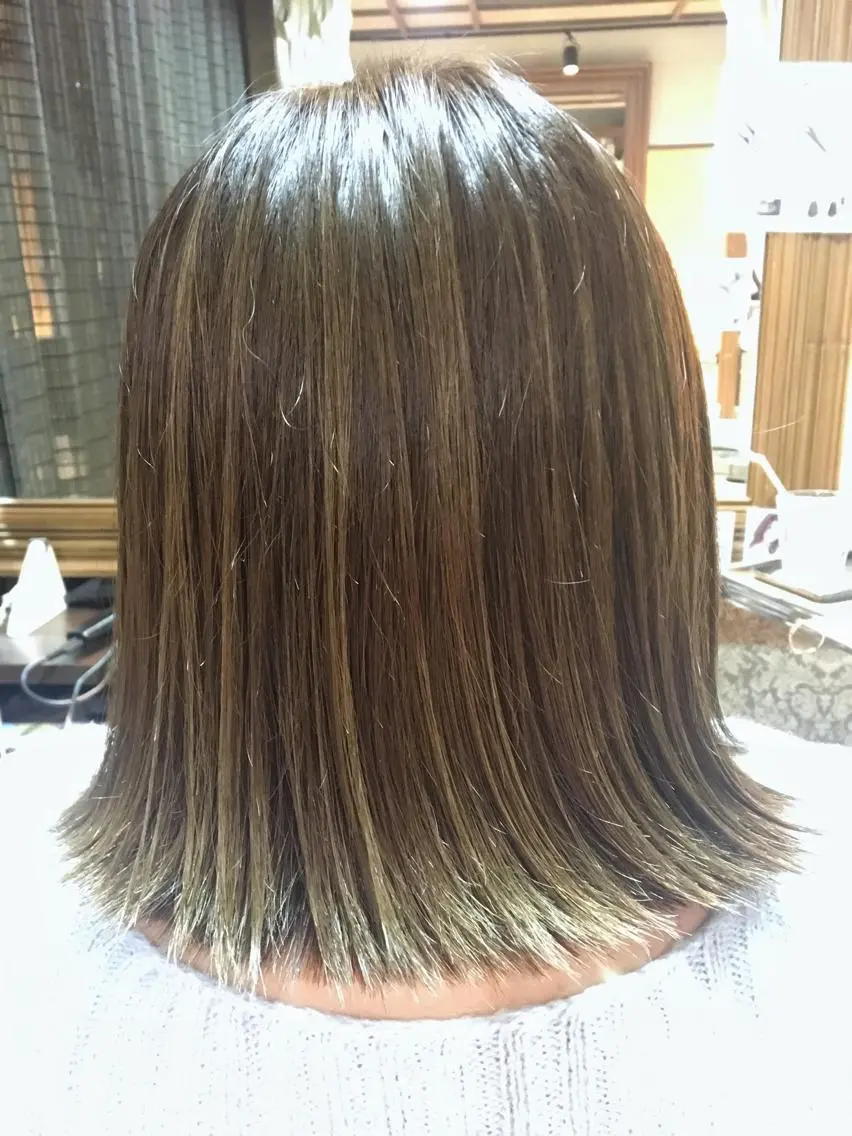 ミディアム 冨田 義智のヘアスタイル