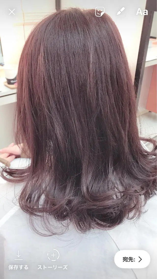 ミディアム カラー アッシュ 透明感カラー ピンクカラー ピンクアッシュ 外国人風カラー 奈良崎 和弘のヘアスタイル