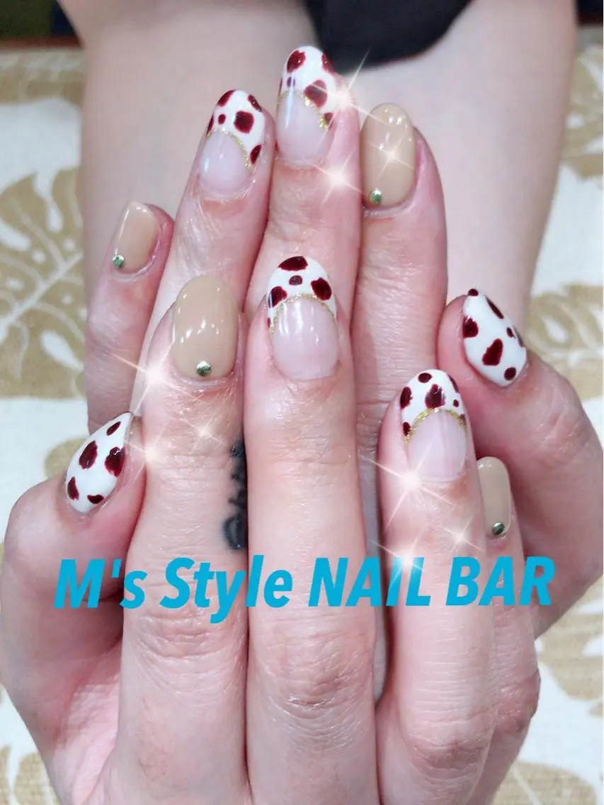 ネイル アニマル柄 ハンドネイル M's Style NAIL BARのネイルデザイン