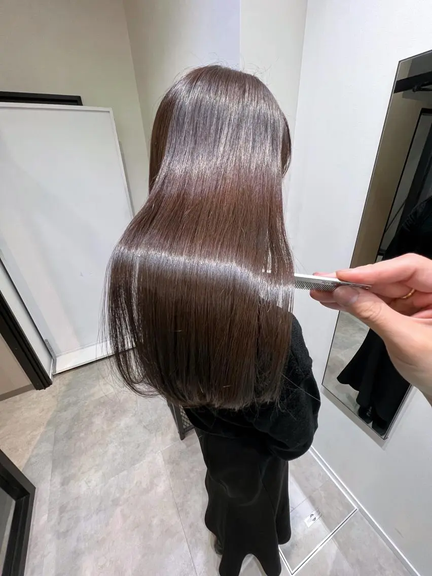 ロング 髪質改善 縮毛矯正×髪質改善 店長　DAITOのヘアスタイル