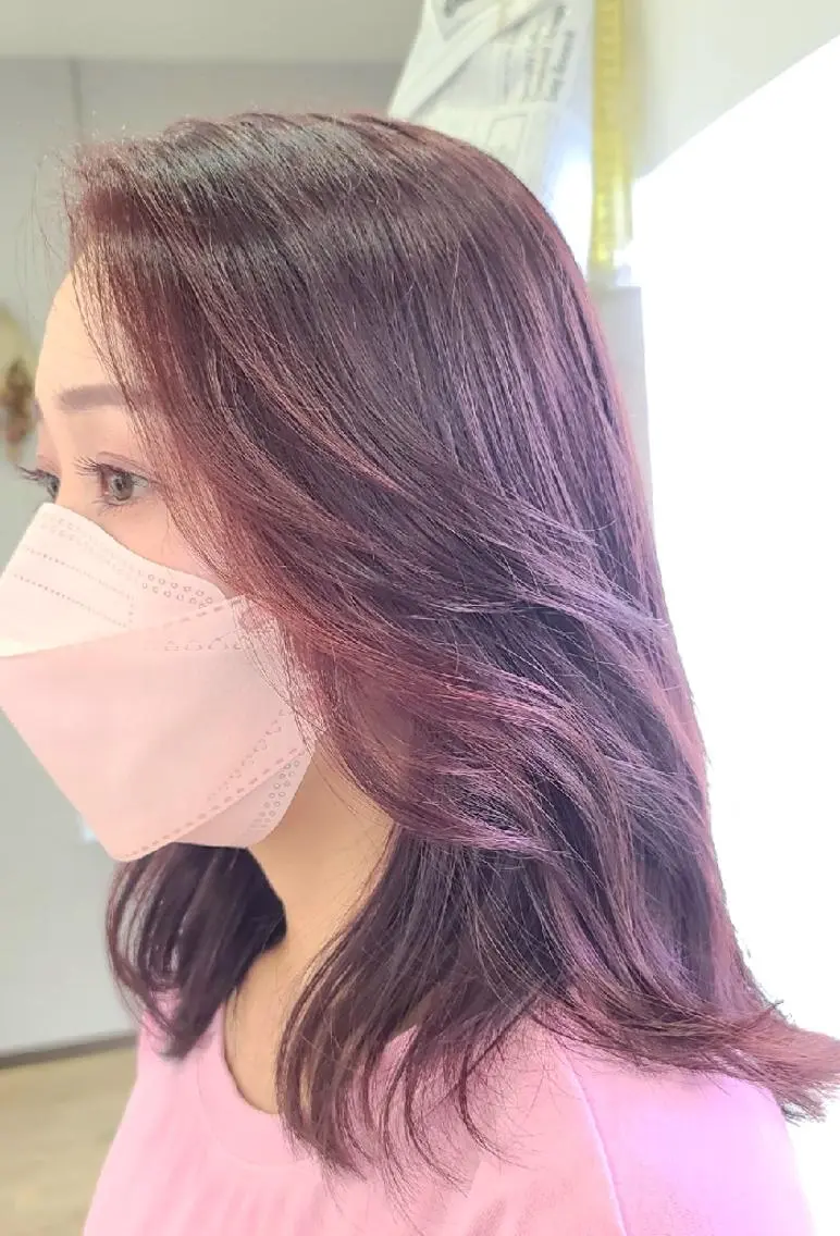 カラー ミディアム ヘアカラー 井澗 修二のヘアスタイル