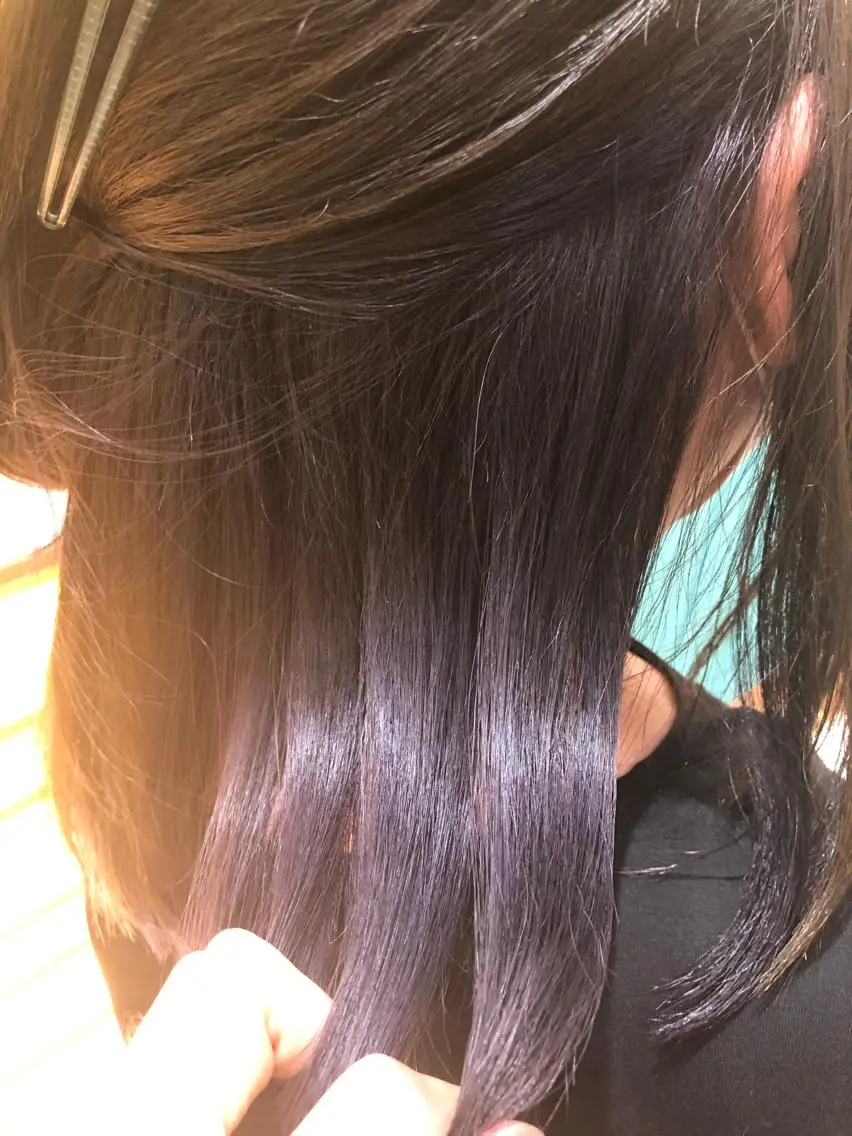 ロング カラー ブルーカラー ブルーバイオレット バイオレットカラー Snaly カラー特化ページのヘアスタイル