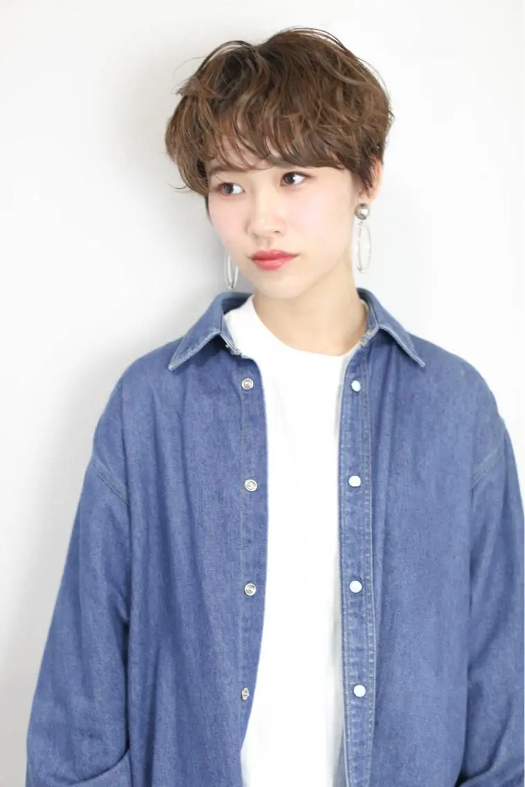 ショート パーマ ショートヘア 千葉 郁也のヘアスタイル