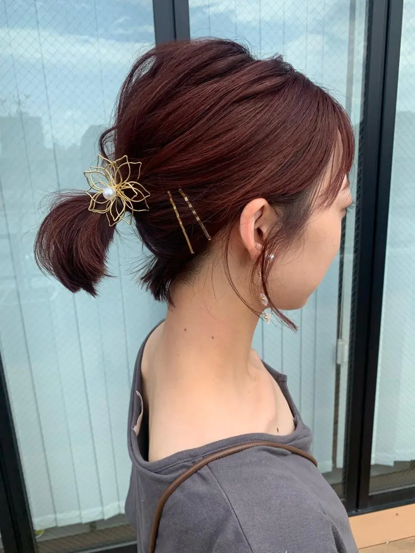 ショート カラー ヘアアレンジ 西野 圭一/小顔カットのヘアスタイル