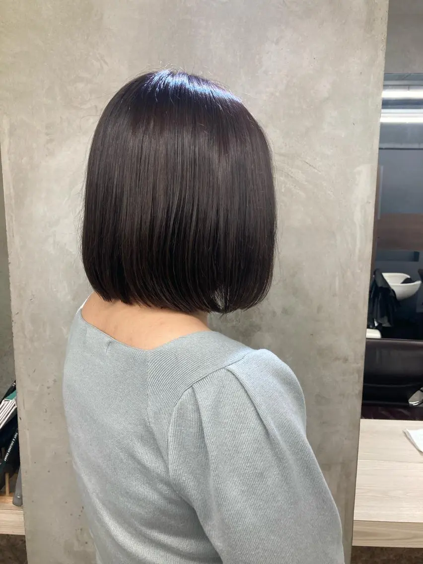 ショート カラー ボブ カット ヘアカラー トリートメント ブリーチ&似合せボブ 田中寛十のヘアスタイル