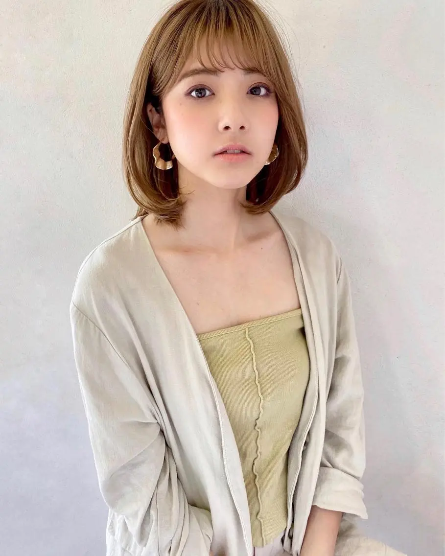 ミディアム カラー 【吉祥寺でボブなら】 オガタソウイ🌿のヘアスタイル