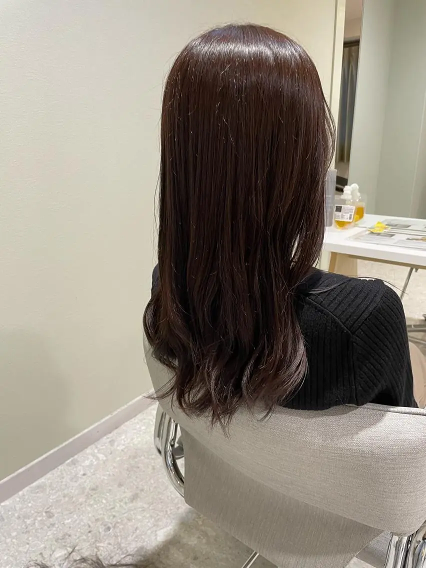 セミロング カラー ひがし はるなのヘアスタイル