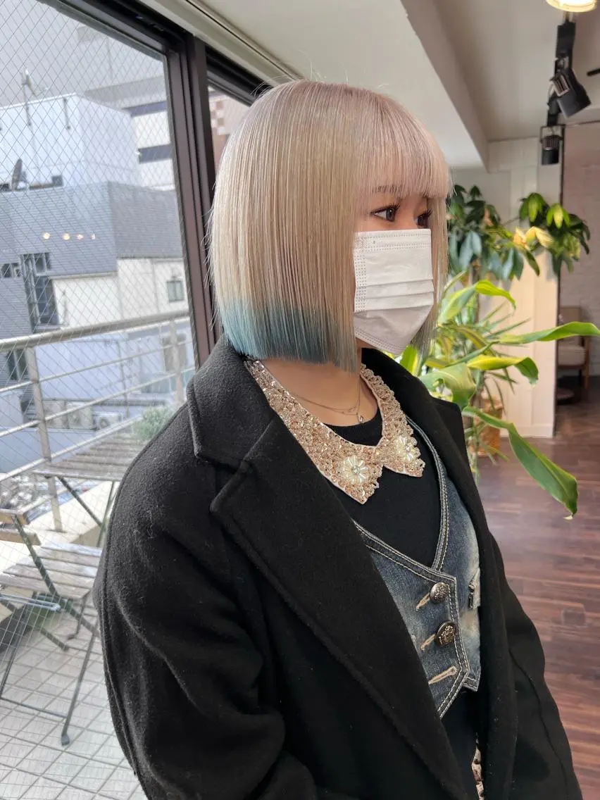 ショート カラー ブリーチ ダブルカラー ハイトーンカラー イルミナカラー インナーカラー 🧡色落ちまで2度 楽しめる🧡ヨシキのヘアスタイル