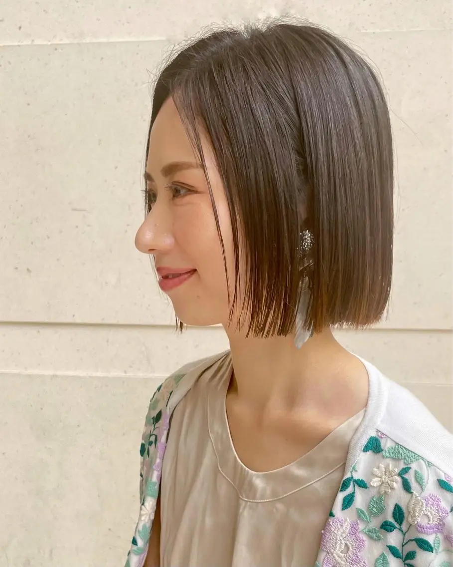 ミディアム 黒田恵里香ショート カットモデル募集中のヘアスタイル