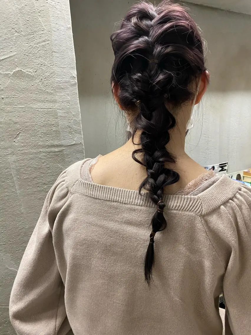 ロング カラー ヘアアレンジ お任せヘア☘️☘️ 及川渚のヘアスタイル