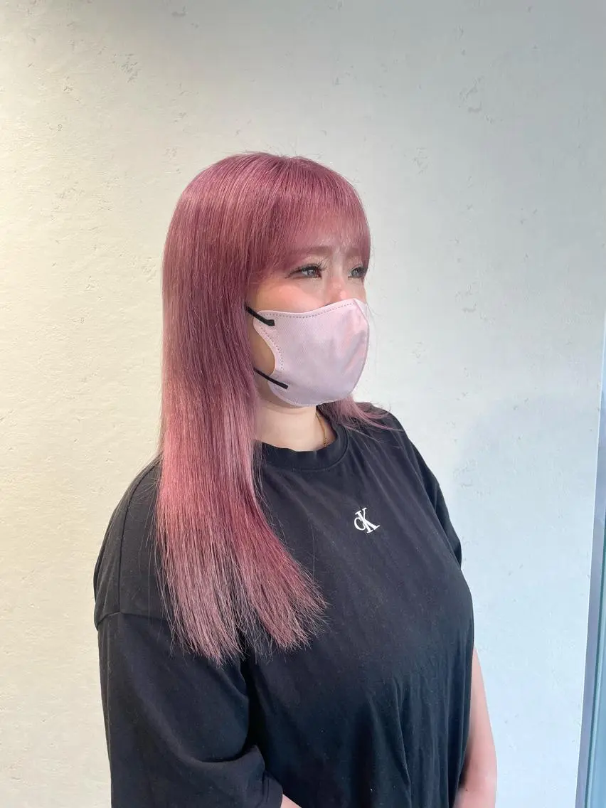 ロング 前田 菜奈子のヘアスタイル