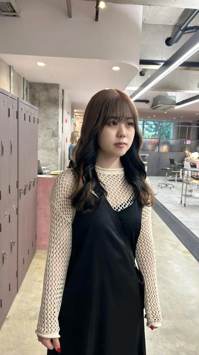 セミロング カラー デザインカラー カット トリートメント 髪質改善カラー🦋 レイヤー/ナカネのヘアスタイル