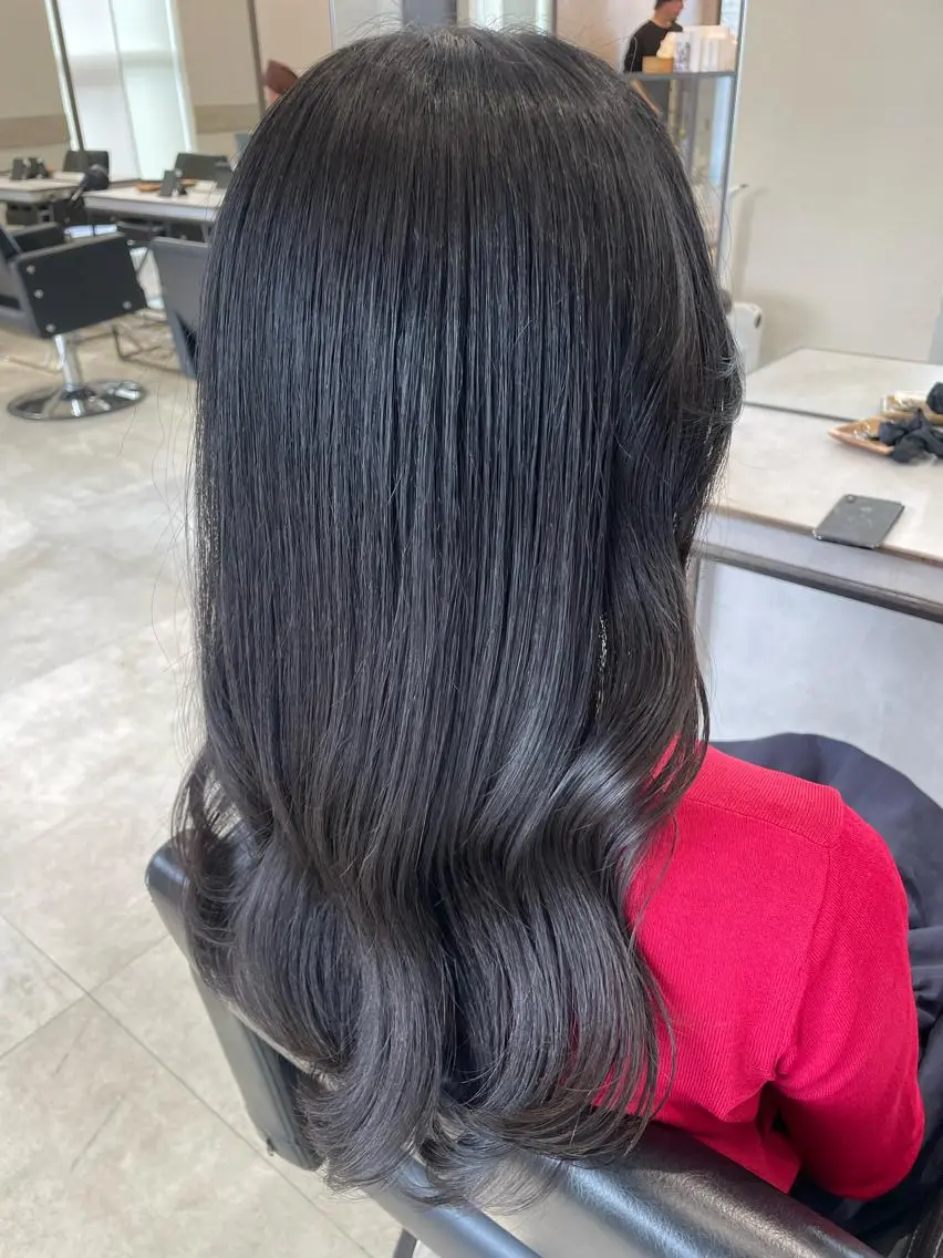 ロング カラー ヘアアレンジ 韓国風ヘア トリートメント 透明感カラー✨艶髪 制作🌱山根あゆみのヘアスタイル