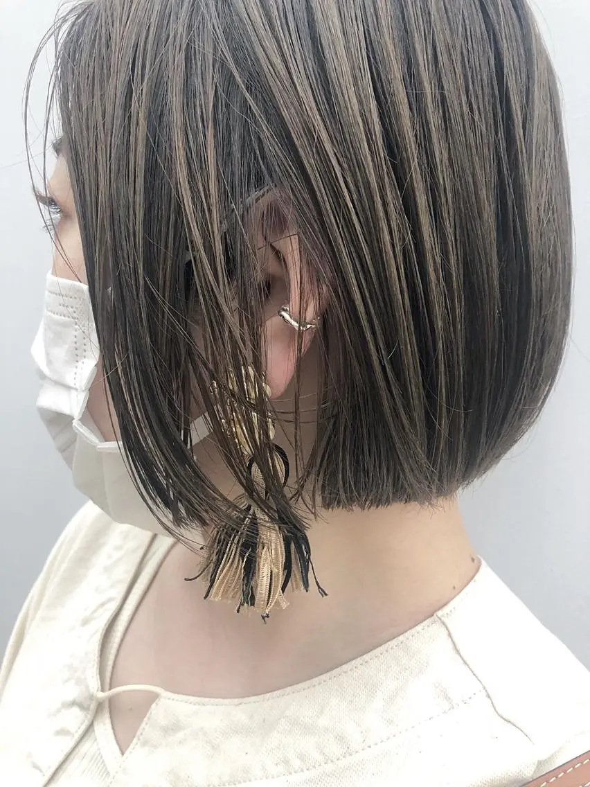 ショート カラー カット ヘアカラー トリートメント 前髪顔周り✂️店長 ❤️アマミヤ❤️のヘアスタイル