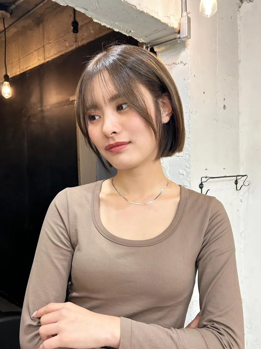 ショート カット ヘアカラー トリートメント 🌼U24 ヘアデザインラボのヘアスタイル