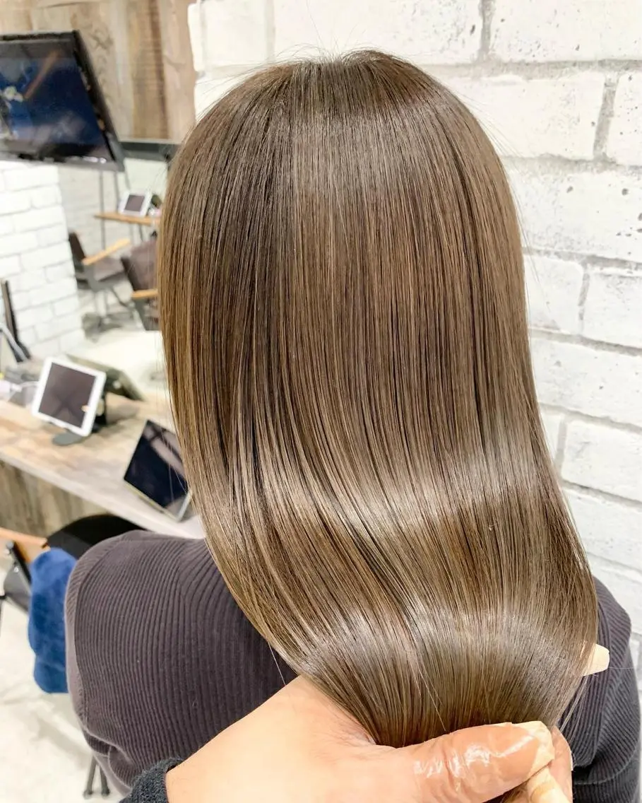 セミロング 髪質改善 トリートメント filo   渋谷 Gishiのヘアスタイル