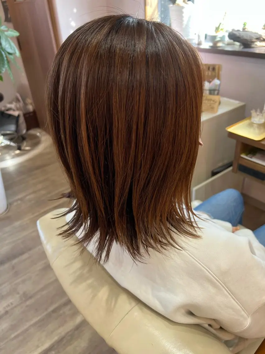 ミディアム 外ハネヘア 今井 里美のヘアスタイル