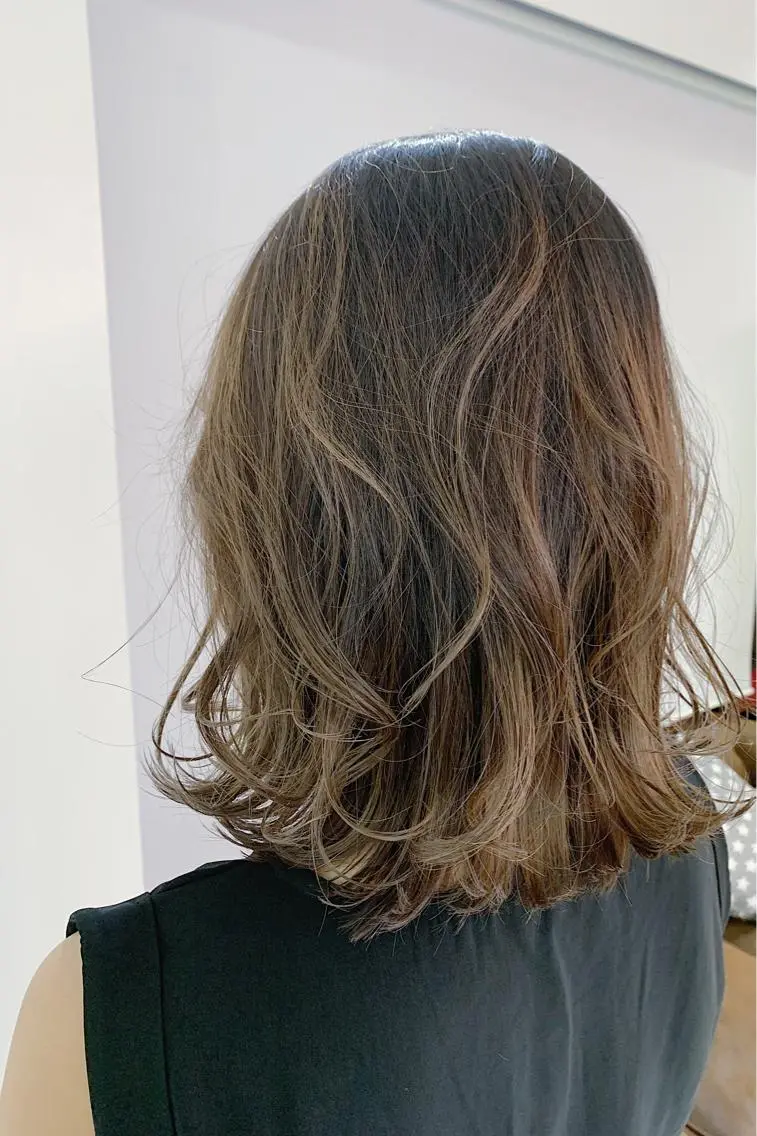 ミディアム カラー ヘアアレンジ レイヤーカット/艶髪 🎀笠原 優花🎀のヘアスタイル