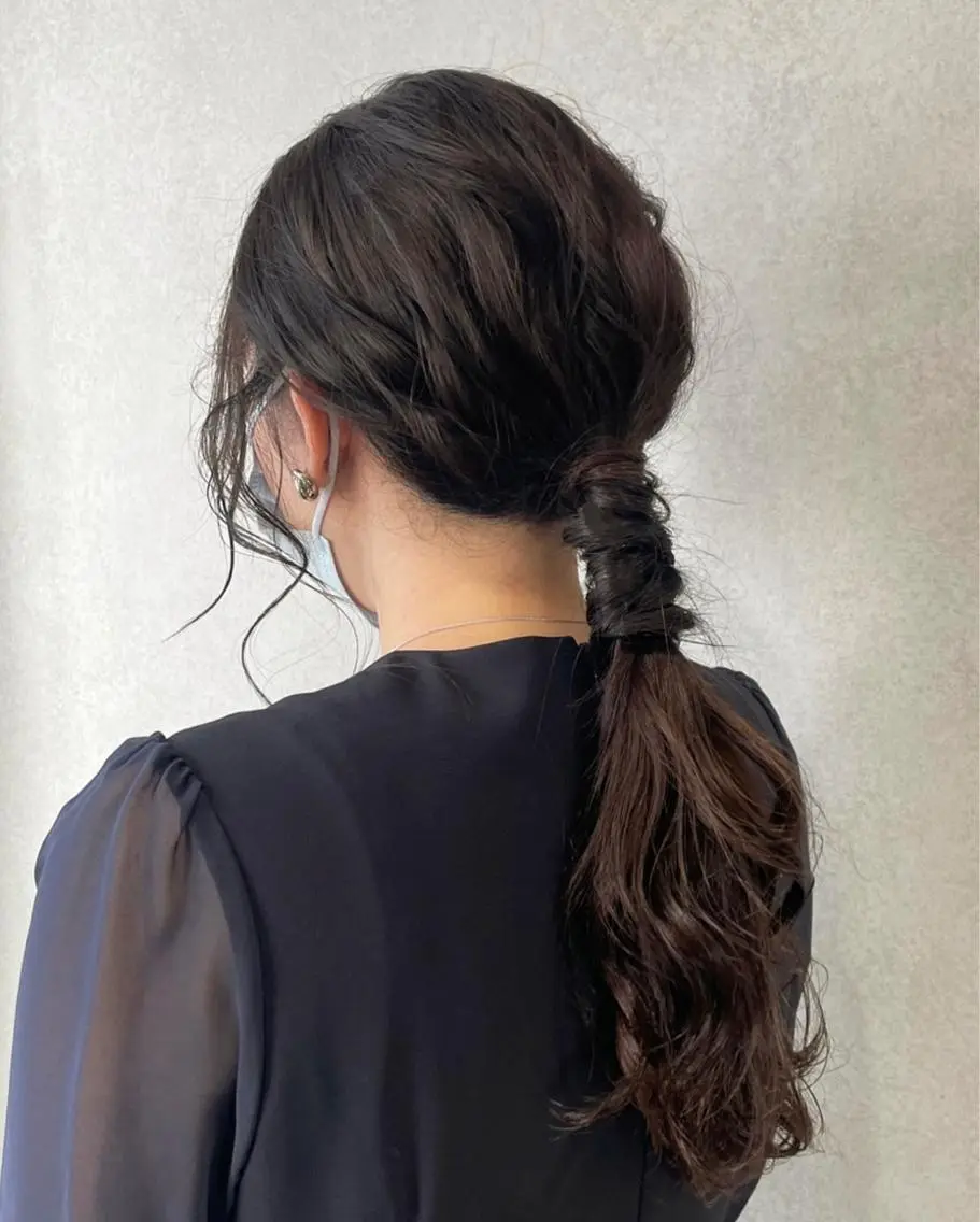 ヘアアレンジ ヘアセット yumemiレイヤー ✴︎ 透明感カラーのヘアスタイル