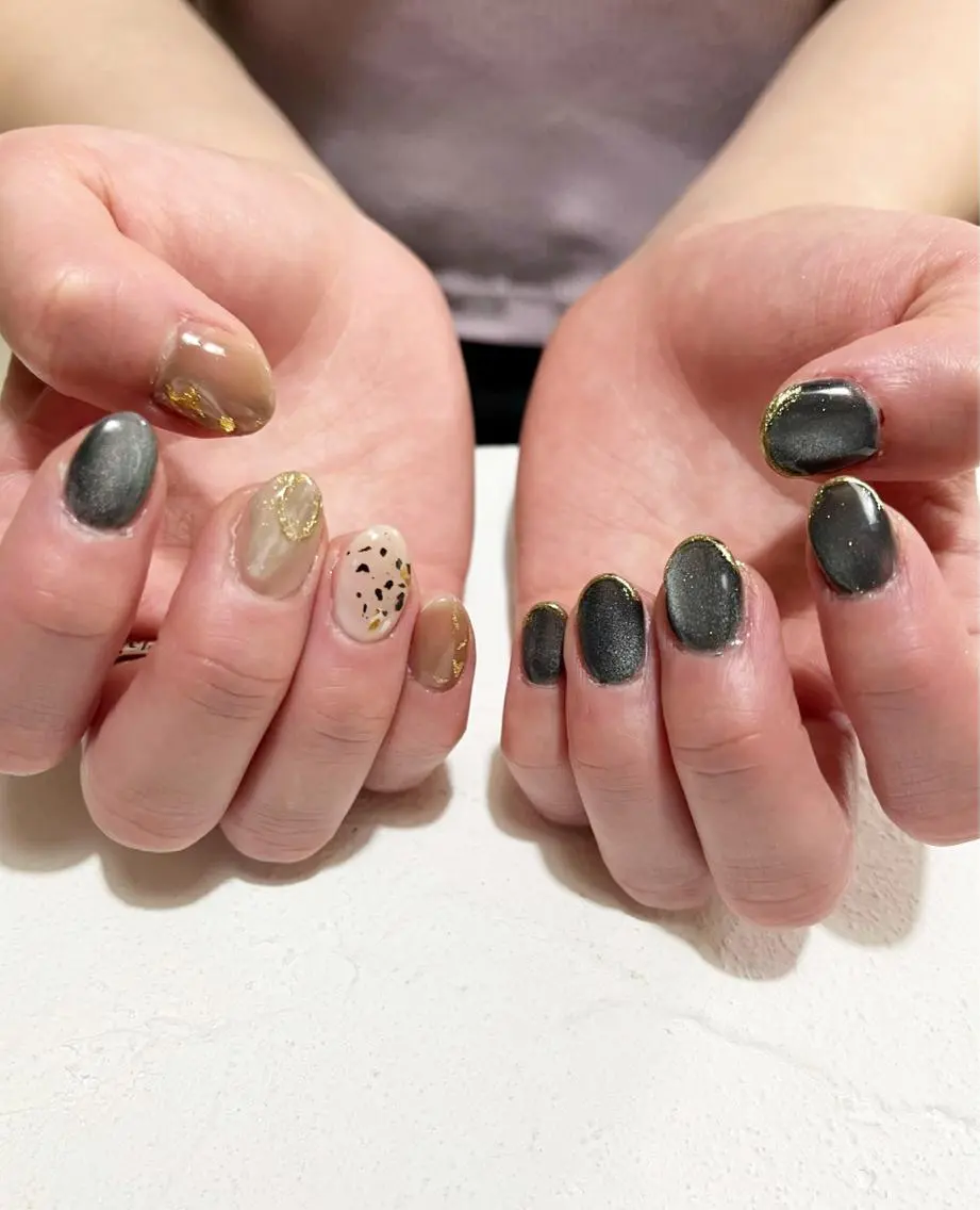 ネイル ジェルネイル ニュアンスネイル オフィスネイル パラジェル ショートネイル felice nailのネイルデザイン