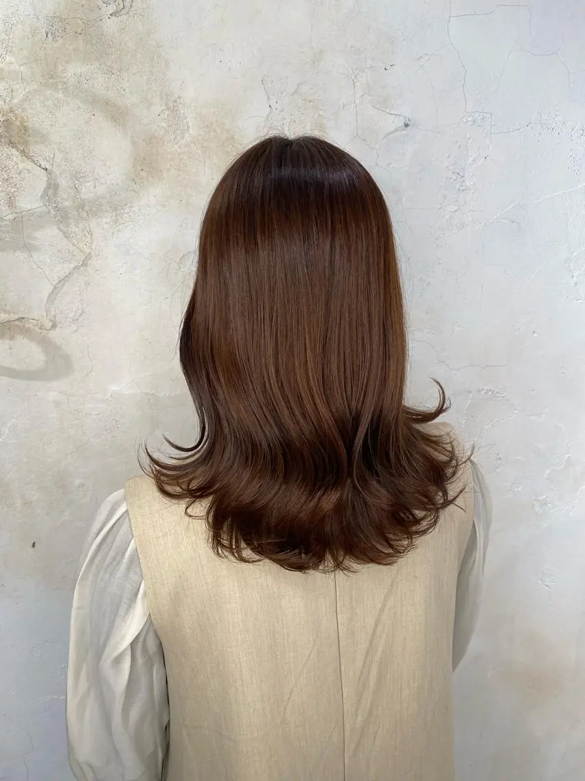 ミディアム カラー 【透明感カラー】 harunaのヘアスタイル