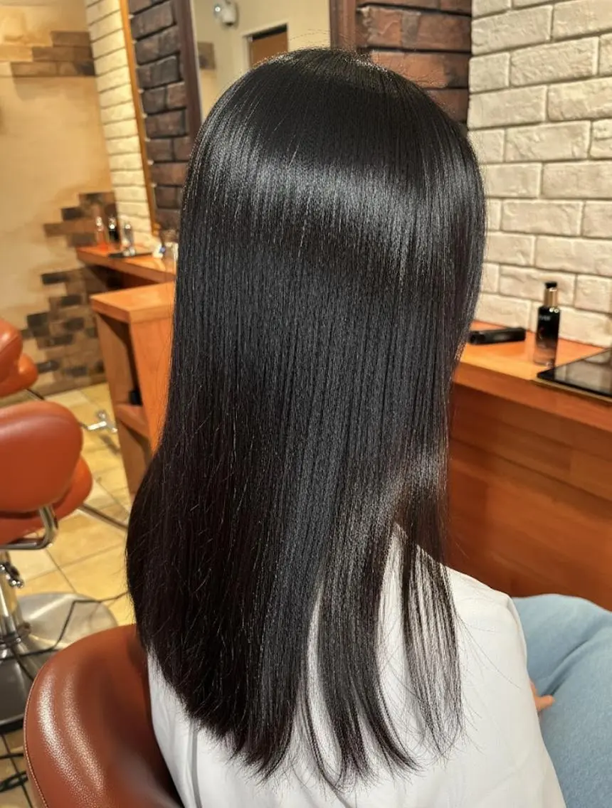 ロング カット ヘアカラー トリートメント ヘッドスパ flencia 丸 和博|カットのヘアスタイル