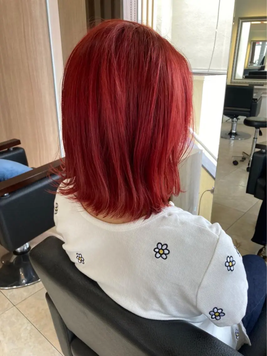 セミロング カラー ヘアカラー ☆ リホのマツエク・マツパデザイン