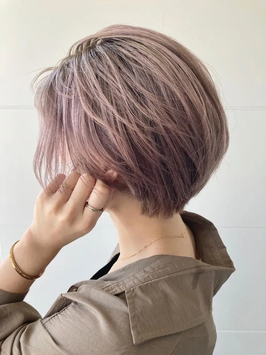 ショート ショートヘア ヘアカラー タカツド ユウキのヘアスタイル