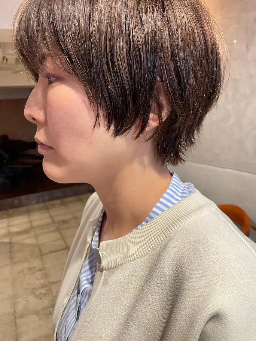 ショート カット ヘアカラー トリートメント ayane⭐️ボブ・ ショート・パーマのヘアスタイル