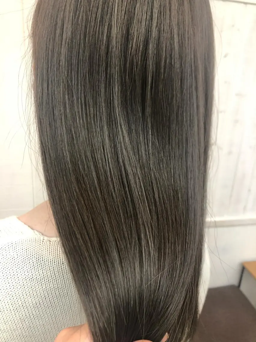 ロング カラー ヘアカラー トリートメント ヘアセット 前髪顔周り✂️店長 ❤️アマミヤ❤️のヘアスタイル