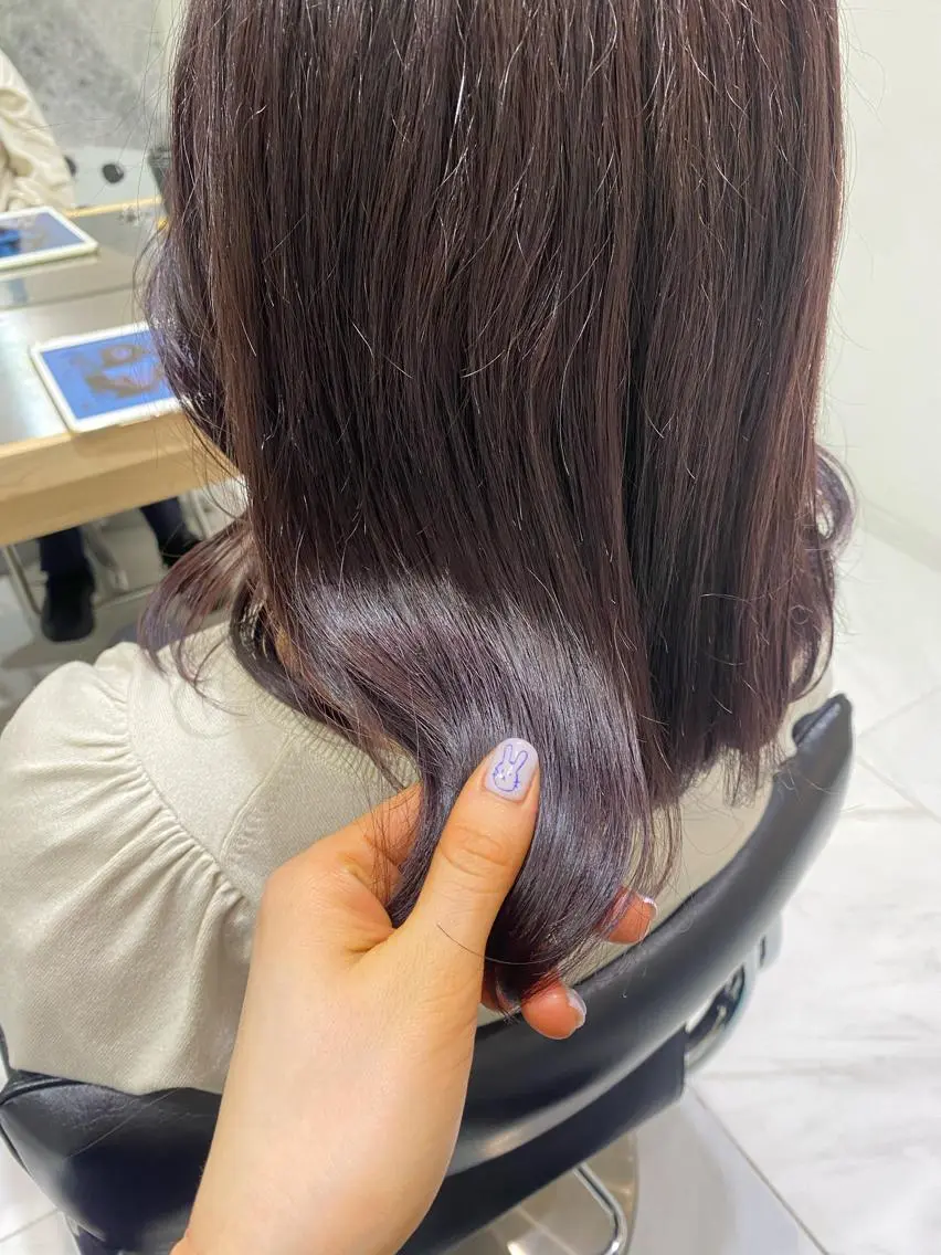 セミロング カラー ヘアカラー トリートメント 艶感/ナチュラル 🌿マアヤのヘアスタイル
