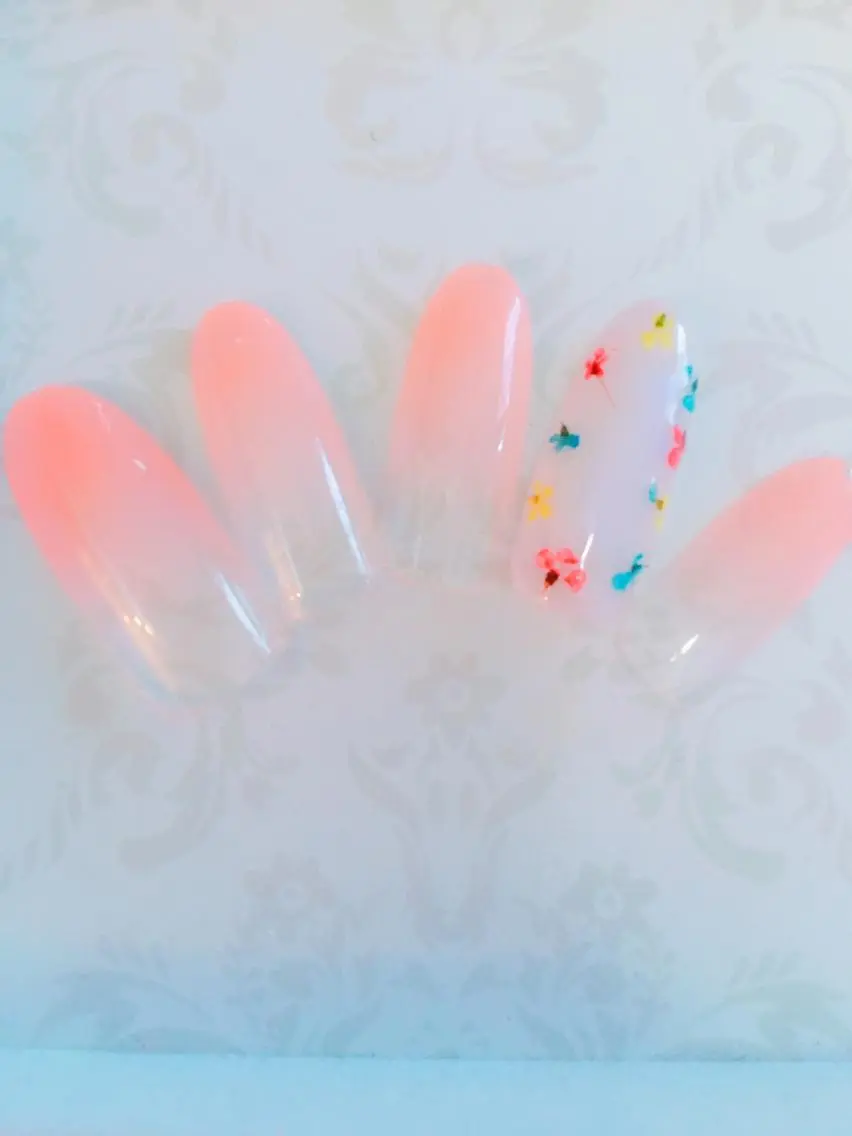 ネイル 入学式 ラメ(グリッター) 春ネイル LIAN- nailのネイルデザイン