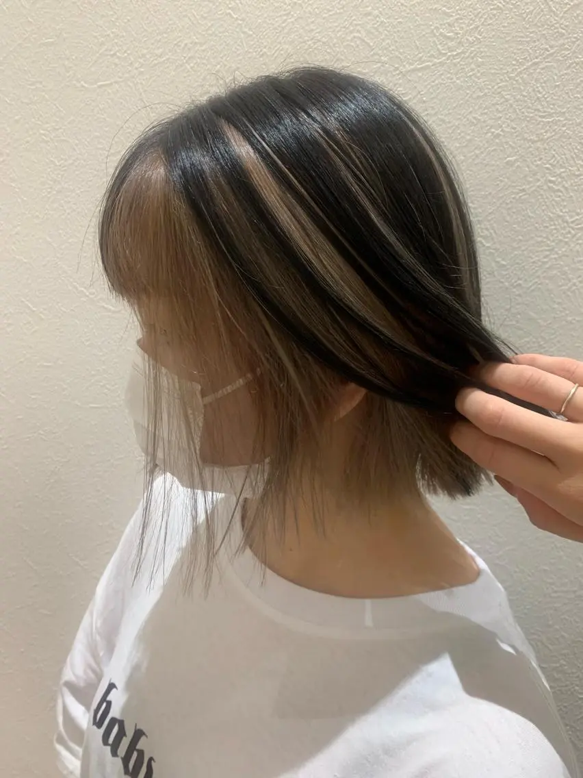 ショート カラー ブリーチ カット ヘアカラー トリートメント hubhair レイヤー/透明感のヘアスタイル