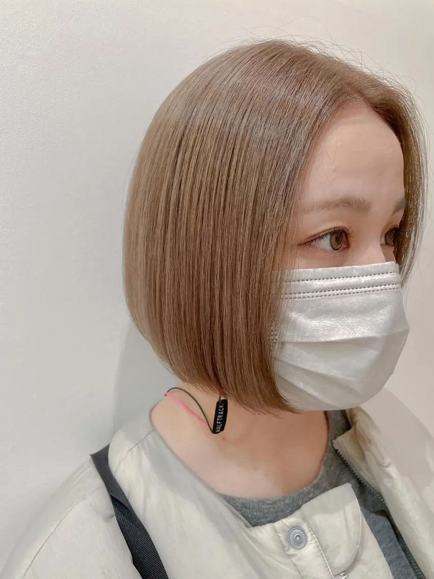 ショート カラー カット ヘアカラー トリートメント 田中 あやなのヘアスタイル