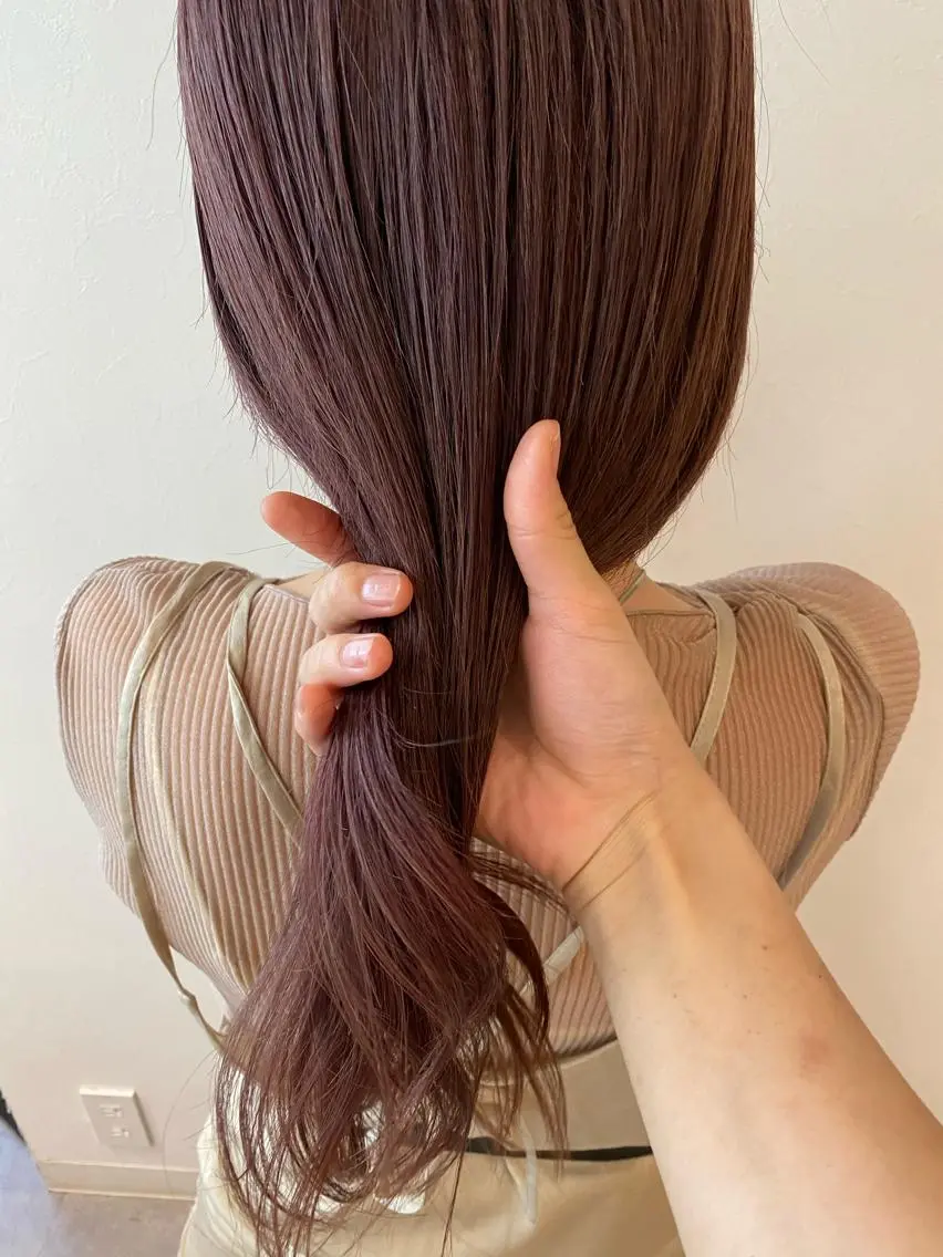 ロング カラー ブリーチ ラベンダーカラー ピンクカラー ピンクラベンダー blau✨ misatoのヘアスタイル
